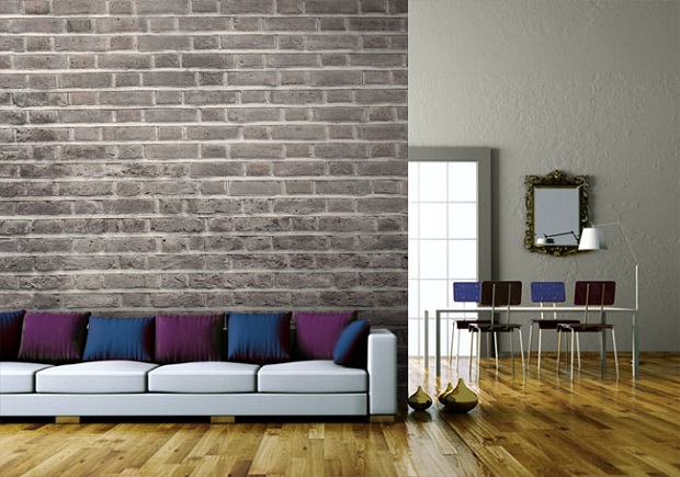 Charcoal Brick Wallpaper