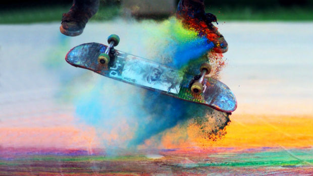 colorful-skateboarding-pose