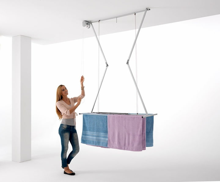 lifting a ceiling clothes dryer