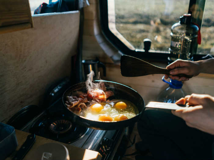 camping food preparation