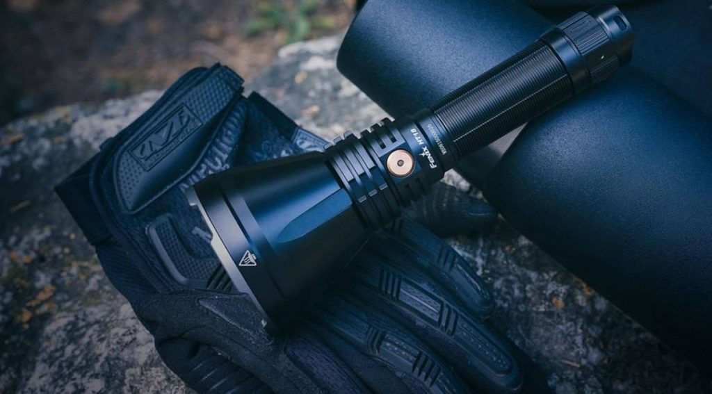 tactical flashlight outdoors