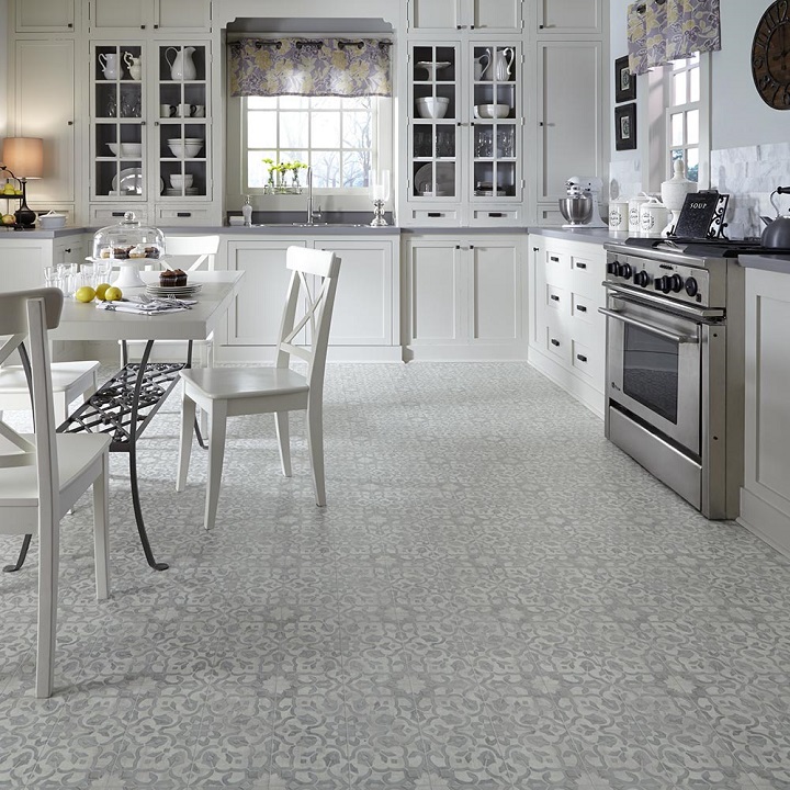 Sheet vinyl kitchen flooring