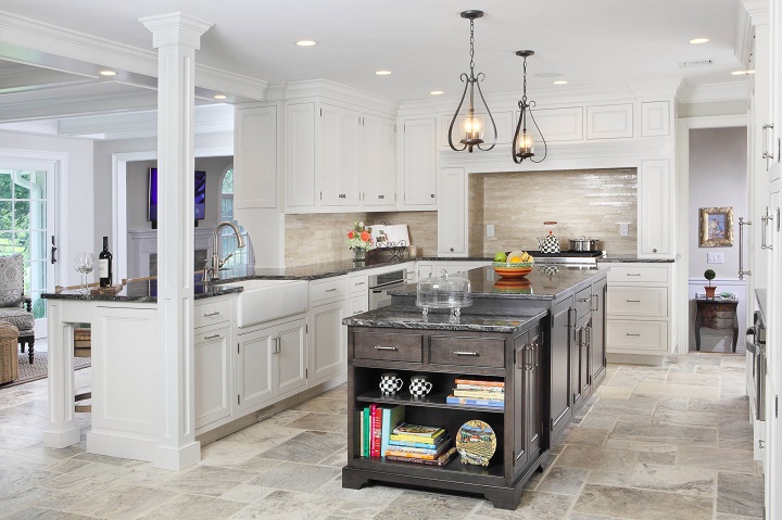 Travertine Kitchen flooring