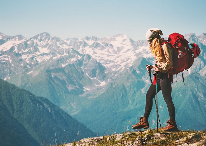 female hiker