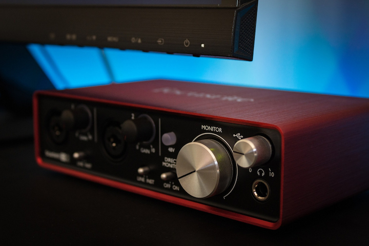 red audio interface