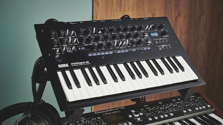 A Korg Minilogue XD synthesizer, taken on January 11, 2019. (Photo by Olly Curtis/Future Music Magazine)