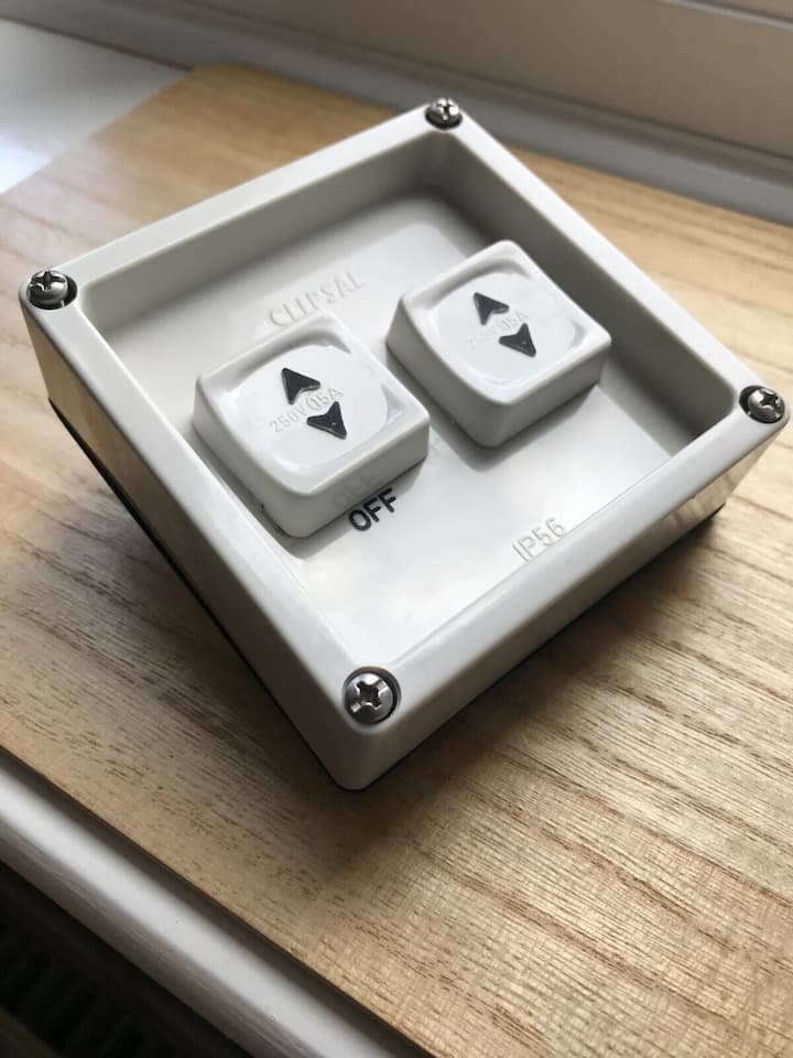 clipsal 56 series twin sliding switch