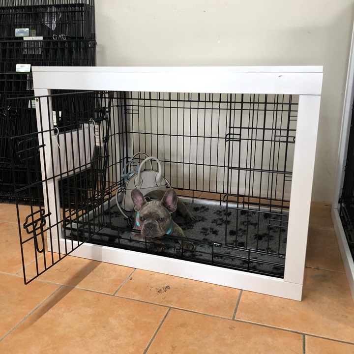wooden dog crate