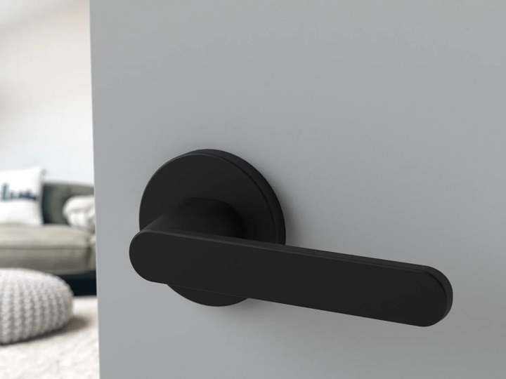 Black door handle