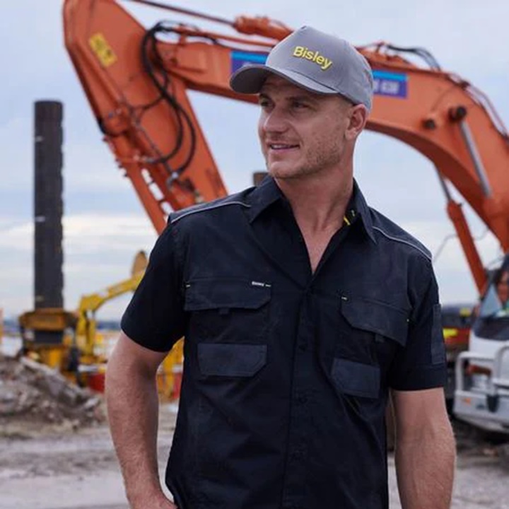 Bisley BS1133 Flex & Move Stretch Work Shirt Short Sleeve