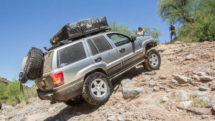 Jeep Grand Cherokee with quality accessories off-road