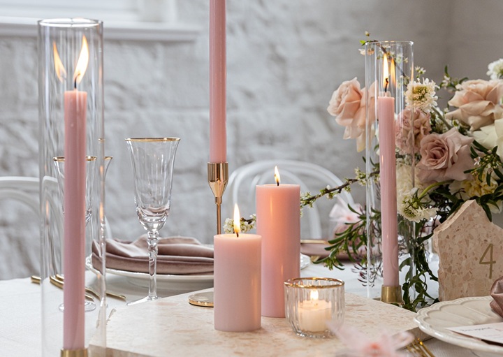 various types of candles