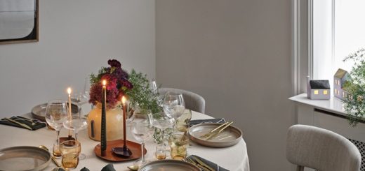 dinning table with candles