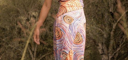 Aboriginal art dress