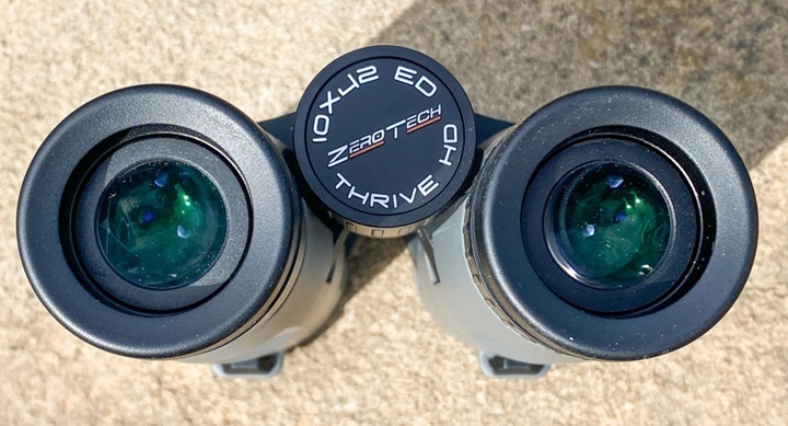 close up of Zero Tech binoculars